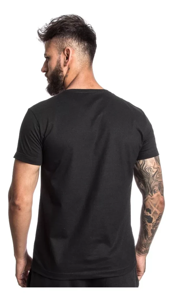 Camiseta Masculina 100 % algodão gola redonda Felipe - Imagem 2