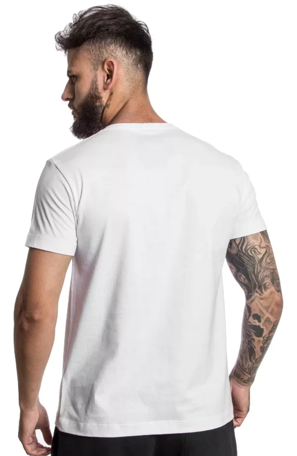 Camiseta Masculina 100 % algodão gola redonda Felipe - Imagem 5