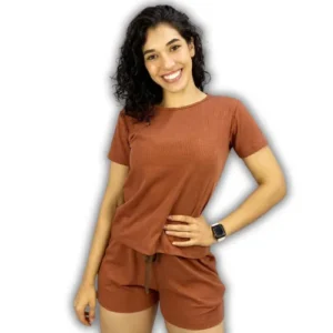 Shorts Feminino Canelado Cleide
