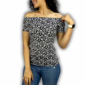 Blusa Patricia ombro a ombro Estampada