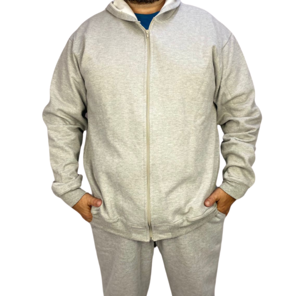 Jaqueta de Moleton Masculina Nobre com Capuz Diego - Imagem 2