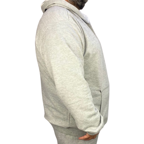 Casaco de Moleton Masculino Plus Size Canguru Fábio - Imagem 6