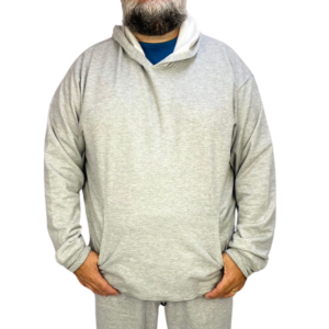 Casaco de Moleton Masculino Plus Size Canguru Fábio